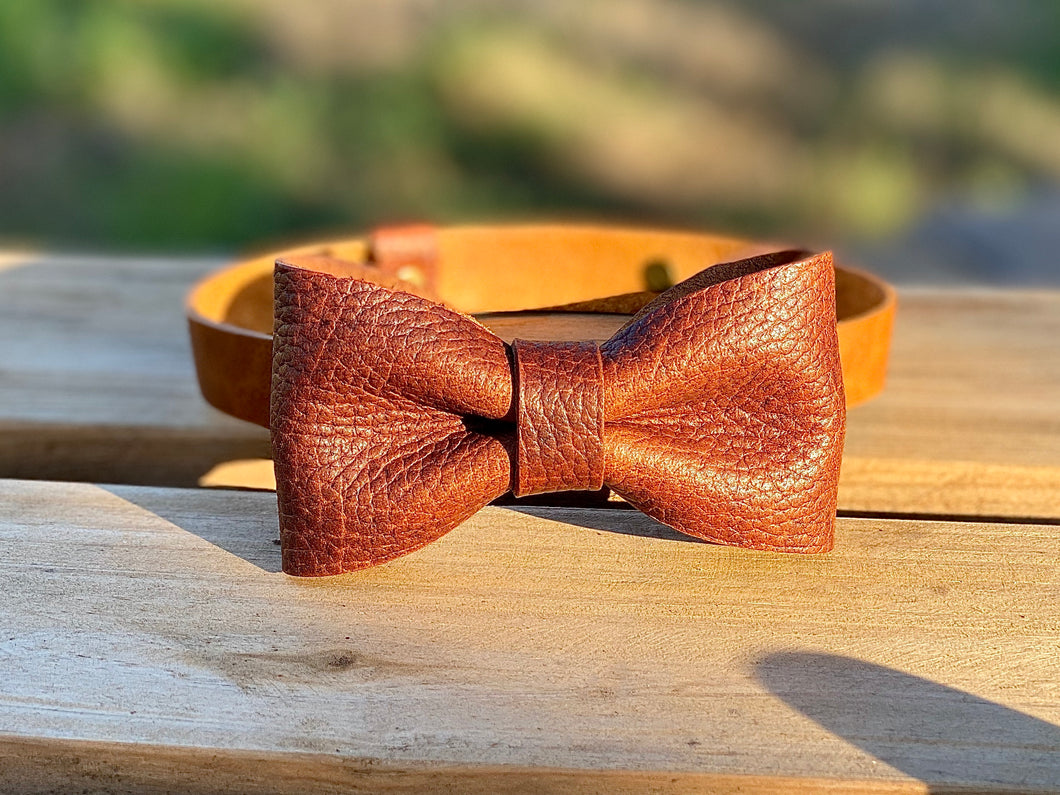 The Doctor | Leather Bow Tie
