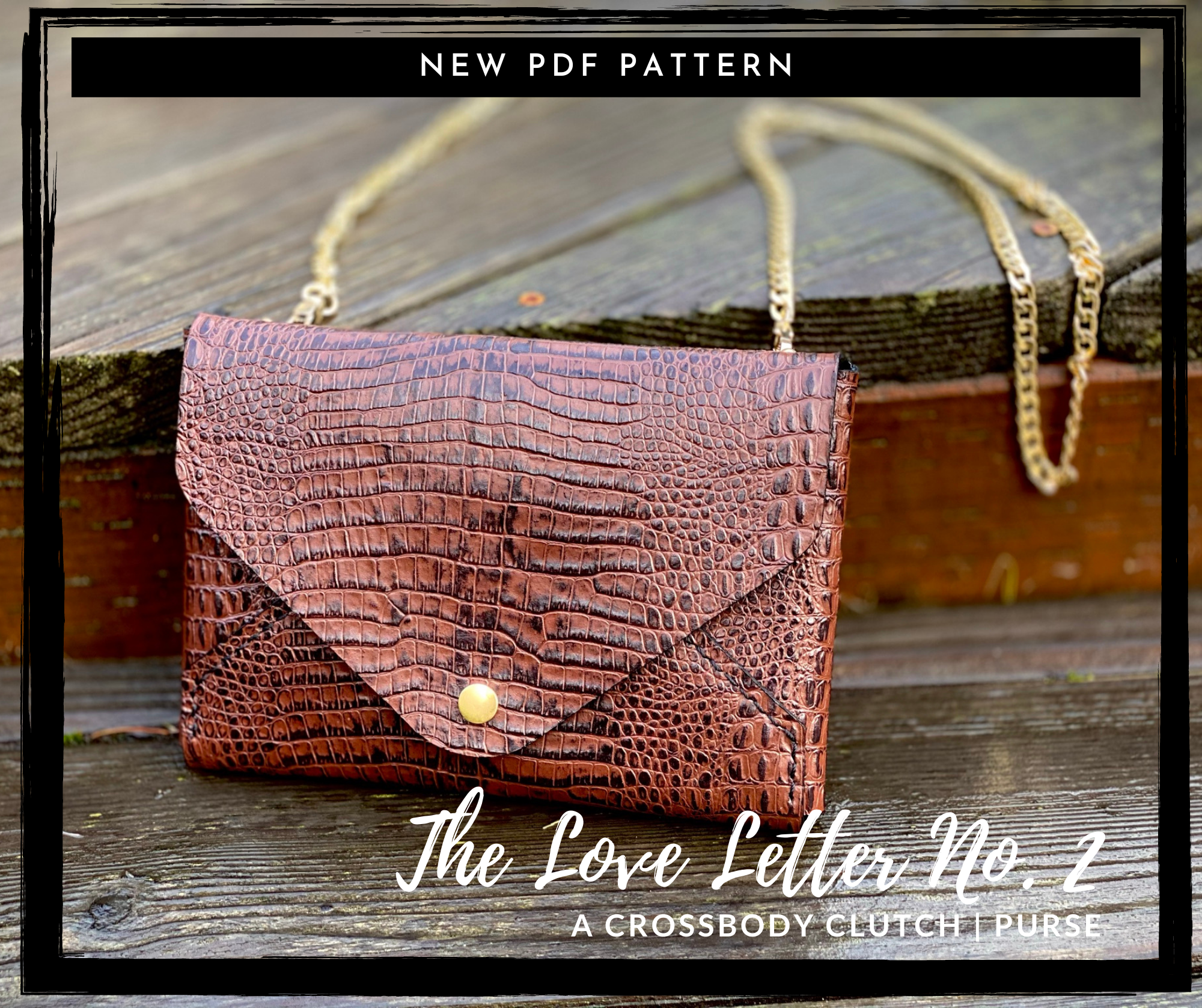 Leather clutch purse discount pattern