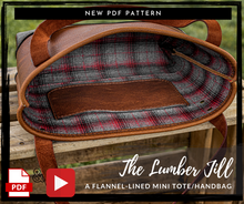 Load image into Gallery viewer, The Lumber Jill | A Flannel-lined Handbag\Mini Tote
